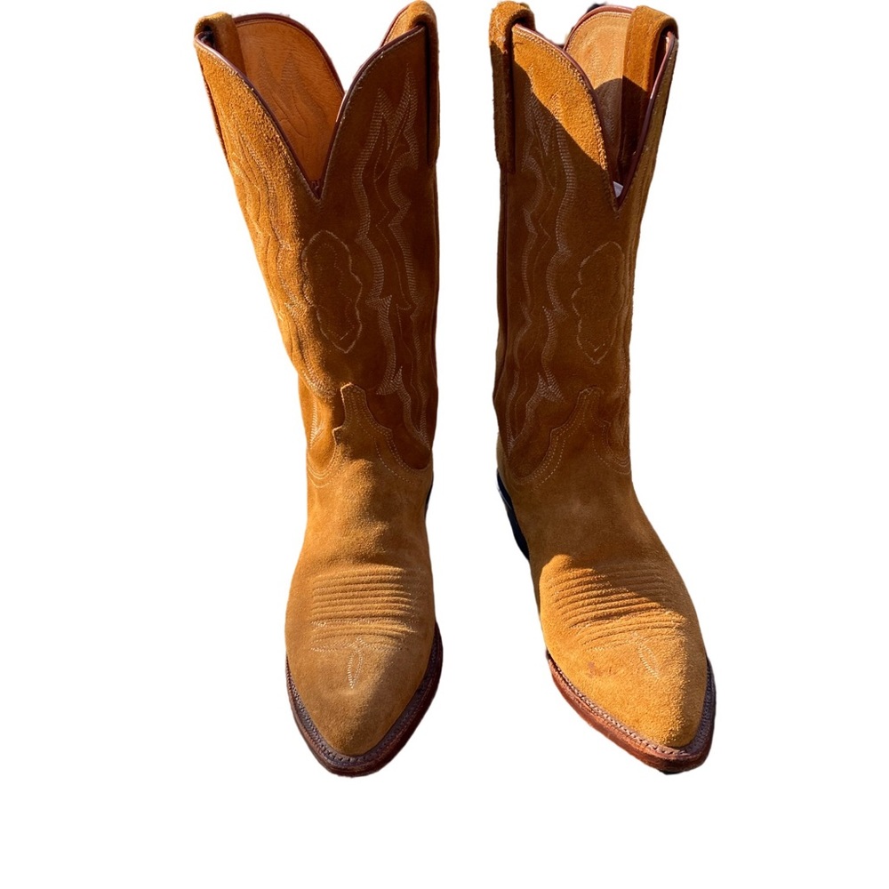 Lucchese suede western boots